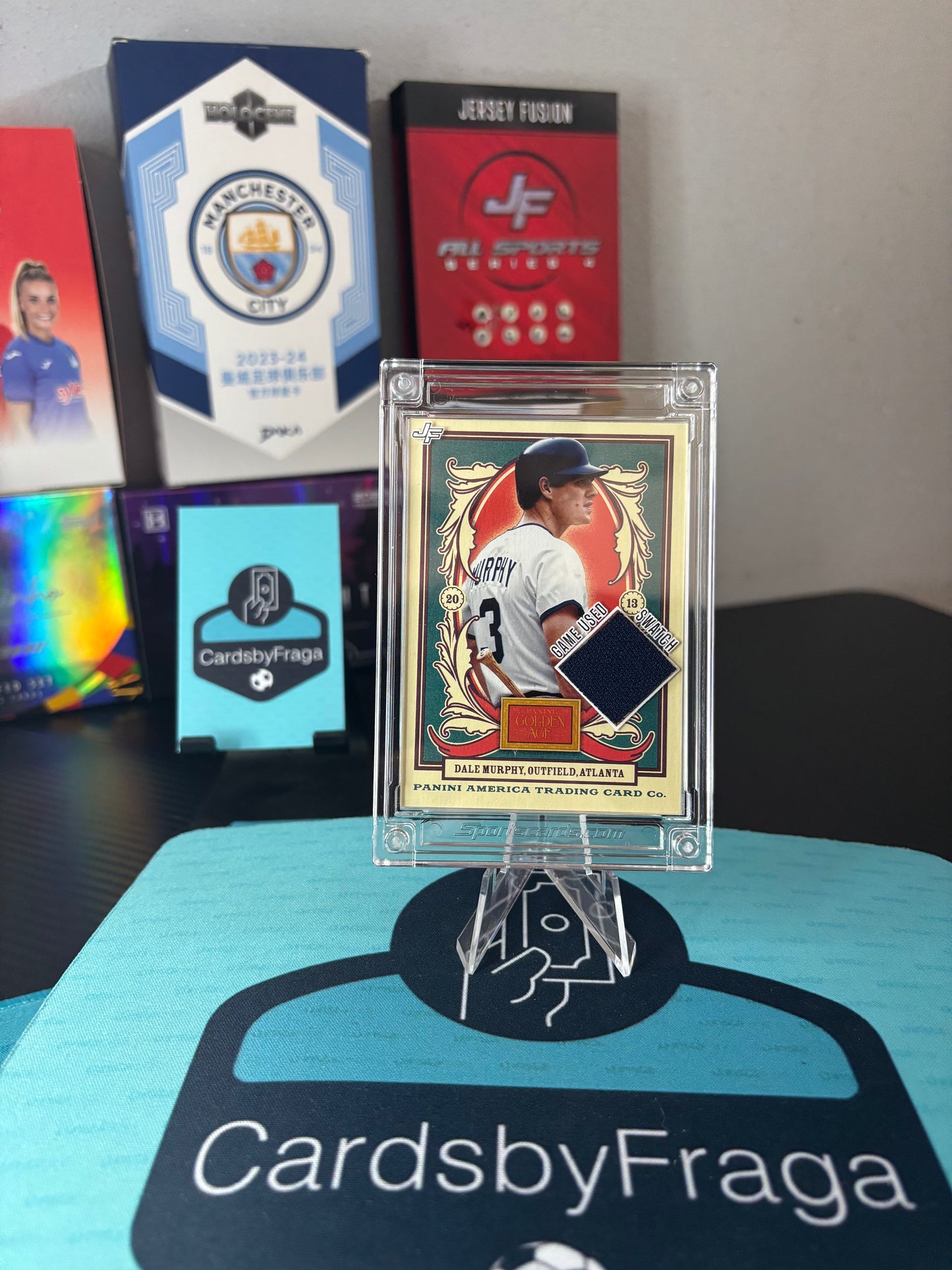 Jersey Fusion Dale Murphy Game Used Swatch